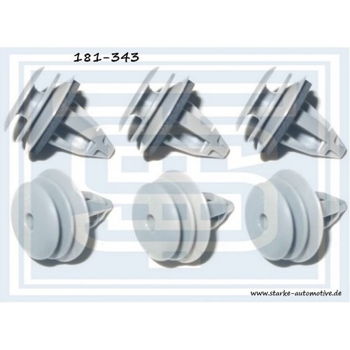 181-343 — STARKE — Пистон крепления обшивки двери (серый)