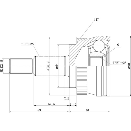 Z88318R — ZIKMAR — Шрус Наружный