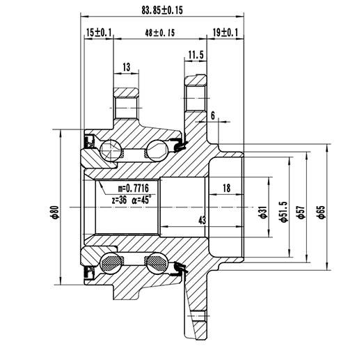 Z89171R — ZIKMAR — Ступица передняя