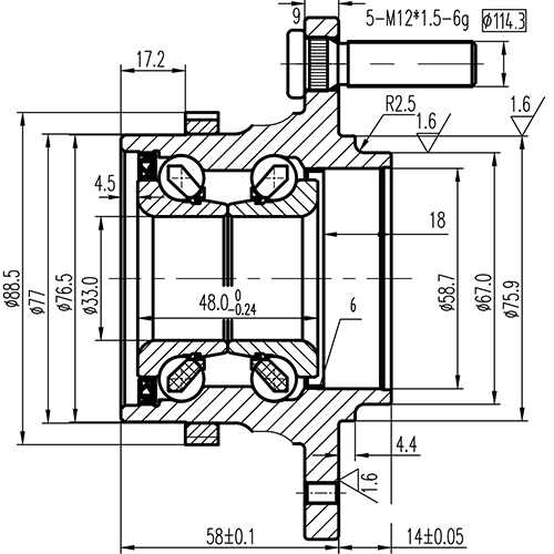 Z89260R — ZIKMAR — Ступица задняя